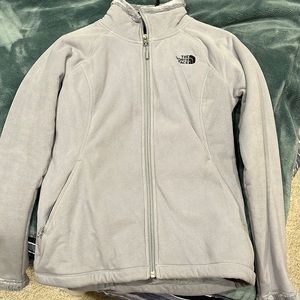 North face fuzzy lines jacket